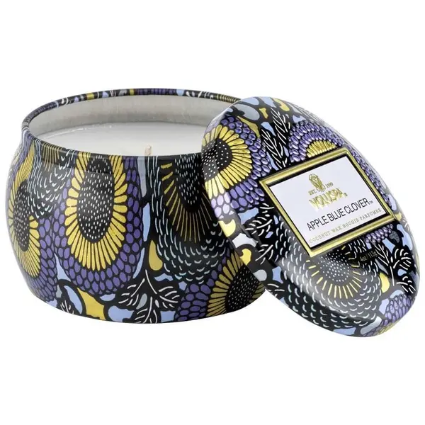 Voluspa VOLUSPA Apple Blue Clover Mini Tin Candle Mirisna Svijeća 113 g