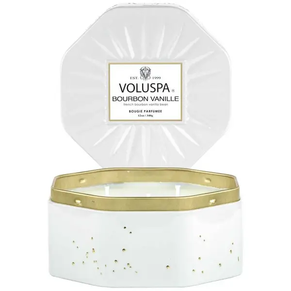 Voluspa VOLUSPA Bourbon Vanille Octagon Tin Candle Mirisna Svijeća 340 g