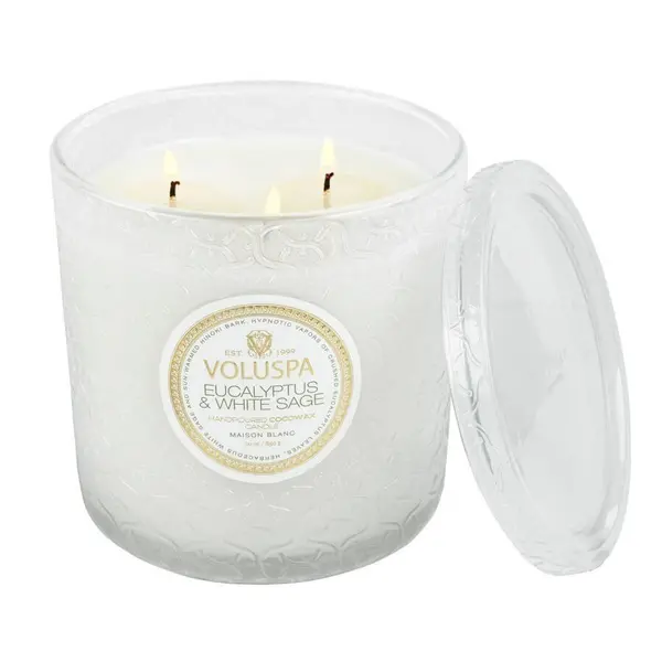 Voluspa VOLUSPA Eucalyptus & White Sage Luxe Candle Mirisna Svijeća 850 g