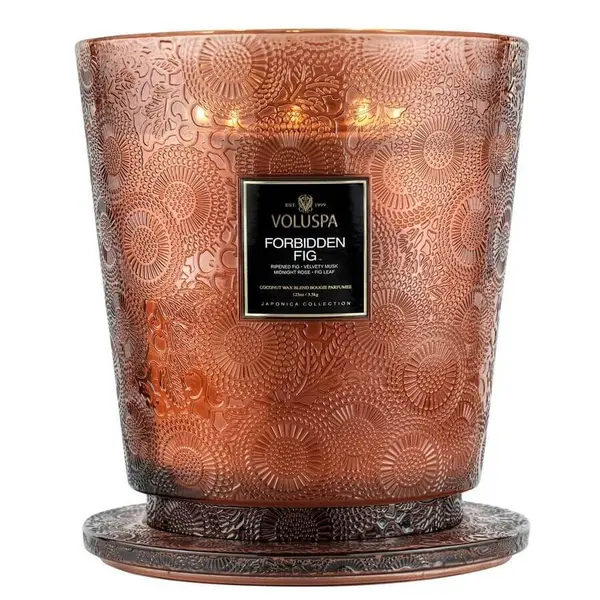Voluspa VOLUSPA Forbidden Fig 5 Wick Hearth Candle Mirisna Svijeća 3500 g
