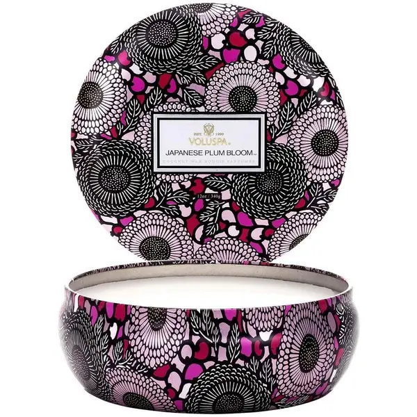 Voluspa VOLUSPA Japanese Plum Bloom 3 Wick Tin Candle Mirisna Svijeća 340 g