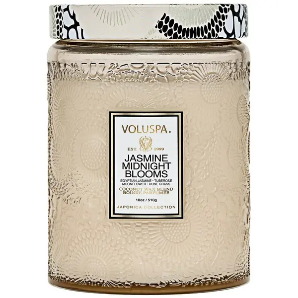 Voluspa VOLUSPA Jasmine Midnight Blooms Large Candle Mirisna Svijeća 510 g