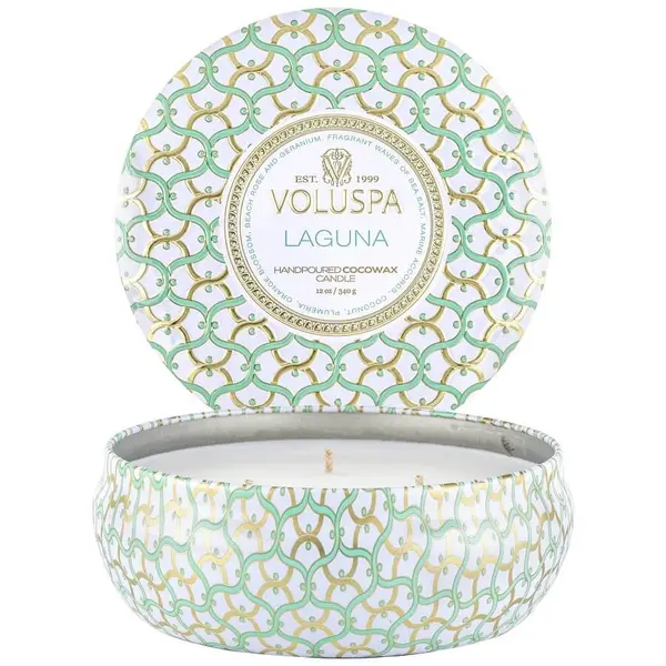 Voluspa VOLUSPA Laguna 3 Wick Tin Candle Mirisna Svijeća 340 g