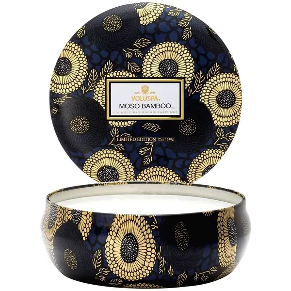 Voluspa VOLUSPA Moso Bamboo 3 Wick Tin Candle Mirisna Svijeća 340 g