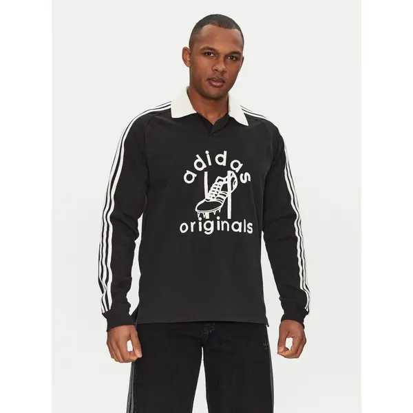 Adidas adidas Polo Rugby JD1091 Crna Regular Fit