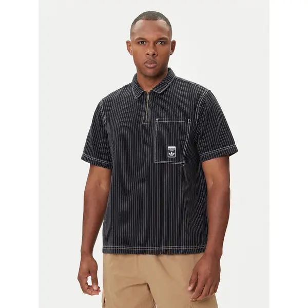 Adidas adidas Polo Wabash JW0171 Crna Loose Fit