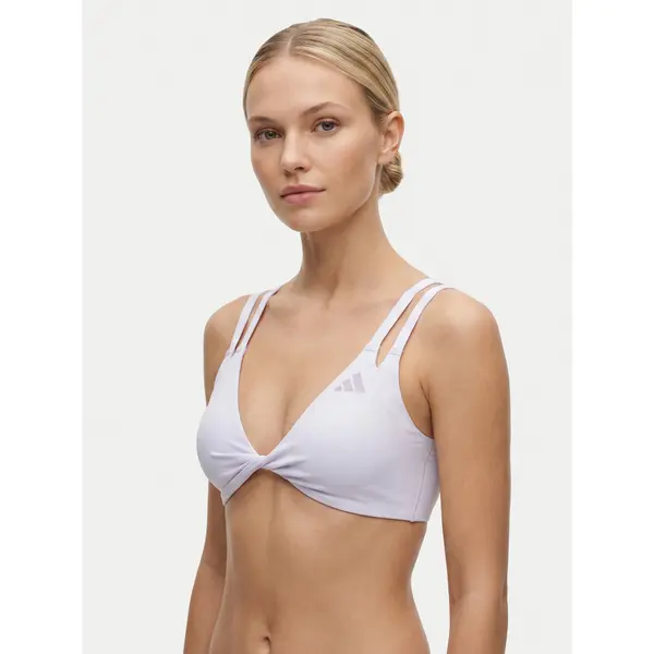 Adidas adidas Sportski grudnjak Optime Workout Reversible Twist Light Support Bra KS6053 Svijetlo ljubičasta