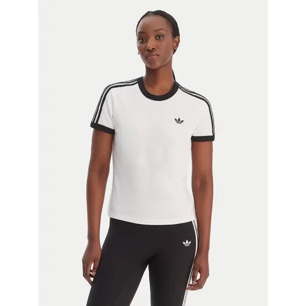 Adidas adidas T-shirt 3-Stripes KD3683 Bijela Slim Fit