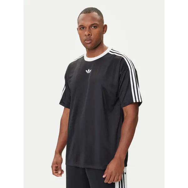 Adidas adidas T-shirt adicolor Jacquard JW5876 Crna Loose Fit