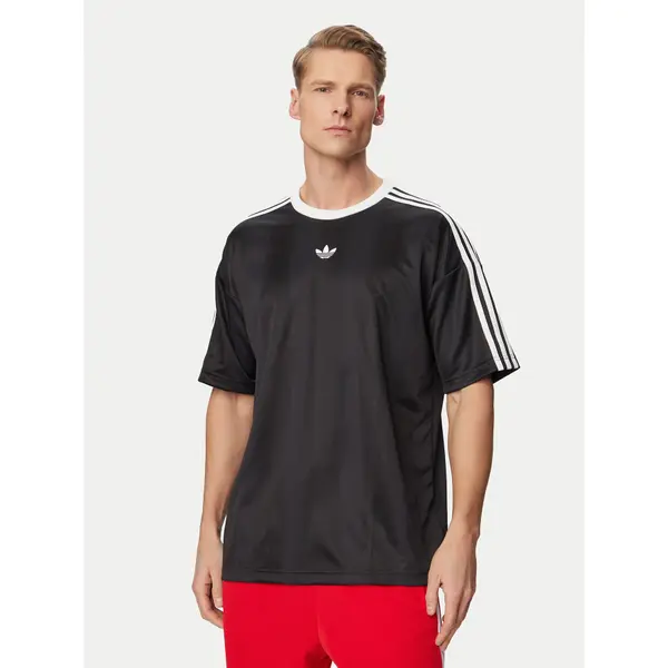 Adidas adidas T-shirt adicolor Jacquard KD5830 Crna Loose Fit