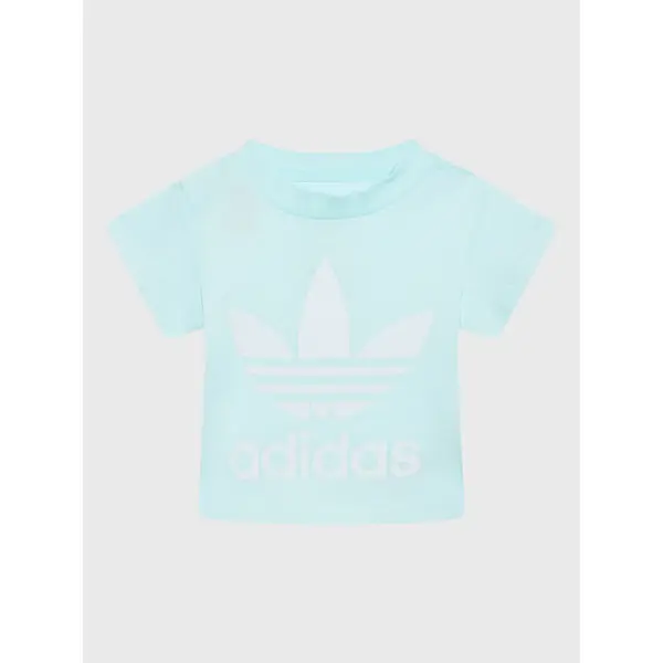 Adidas adidas T-shirt adicolor Trefoil HS8866 Plava Regular Fit