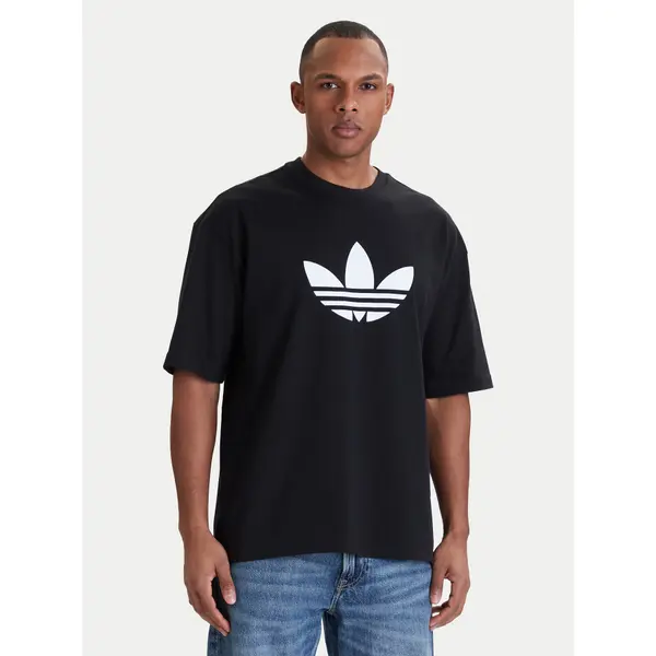 Adidas adidas T-shirt adicolor Trefoil KD4091 Crna Loose Fit