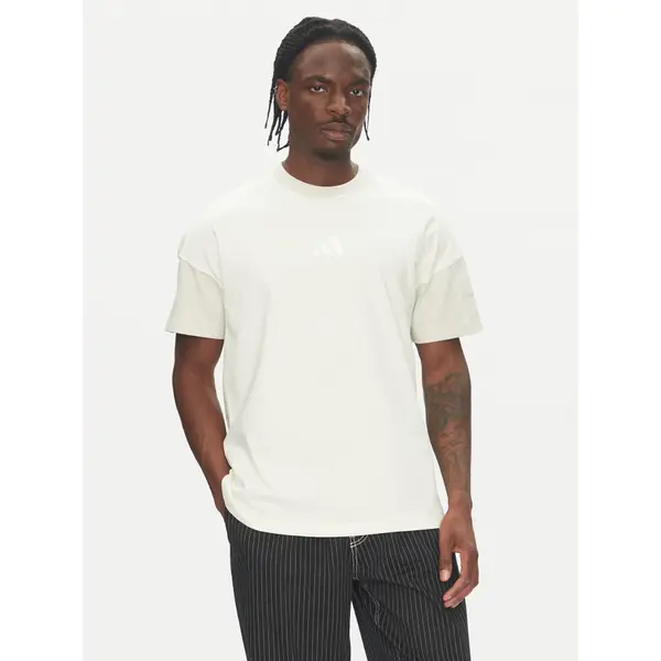 Adidas adidas T-shirt ALL SZN Colorblock JJ3679 Bijela Loose Fit