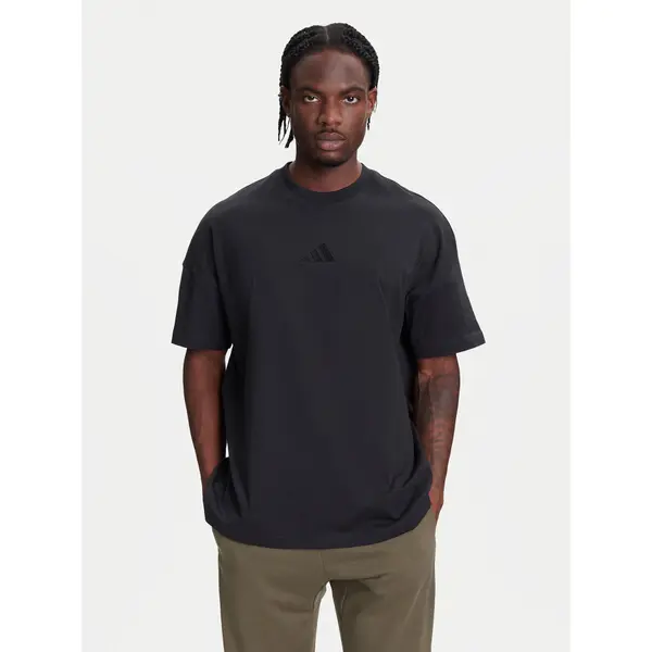 Adidas adidas T-shirt ALL SZN IY4150 Crna Loose Fit