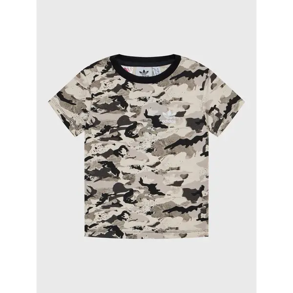 Adidas adidas T-shirt Allover HK0276 Bež Regular Fit