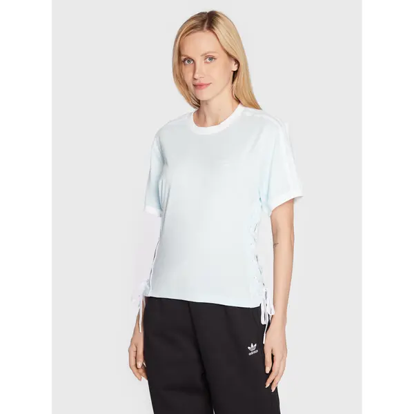 Adidas adidas T-shirt Always Original Laced HK5063 Svijetloplava Loose Fit