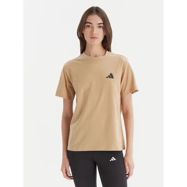 Adidas adidas T-shirt City Tech Summer Graphic JV8600 Bež Regular Fit
