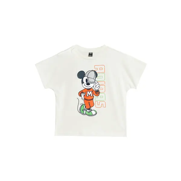 Adidas adidas T-shirt Disney Mickey Mouse JL9169 Bijela Loose Fit