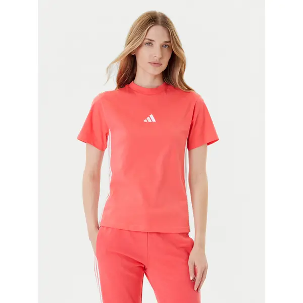 Adidas adidas T-shirt Essentials 3-Stripes KE4377 Koraljna Regular Fit