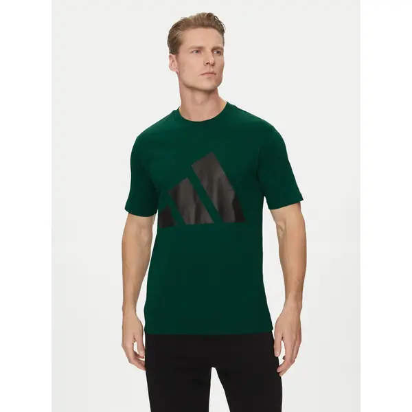 Adidas adidas T-shirt Essentials Big Logo JE8932 Zelena Regular Fit