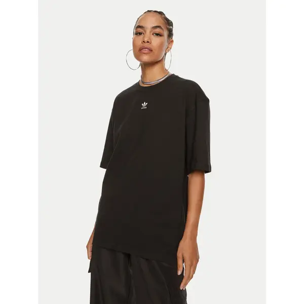 Adidas adidas T-shirt Essentials Boyfriend IY7321 Crna Oversize