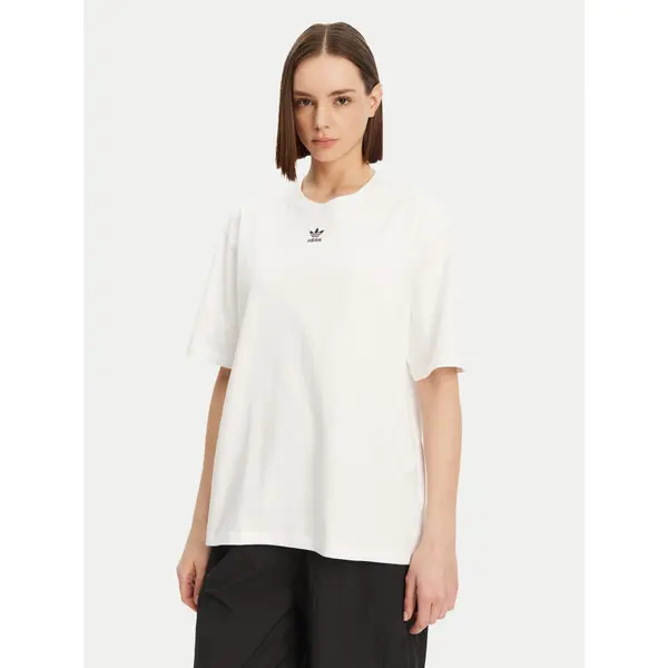 Adidas adidas T-shirt Essentials Boyfriend JC8967 Bijela Oversize