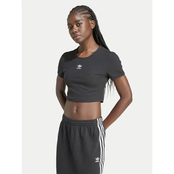 Adidas adidas T-shirt Essentials IY9664 Crna Slim Fit