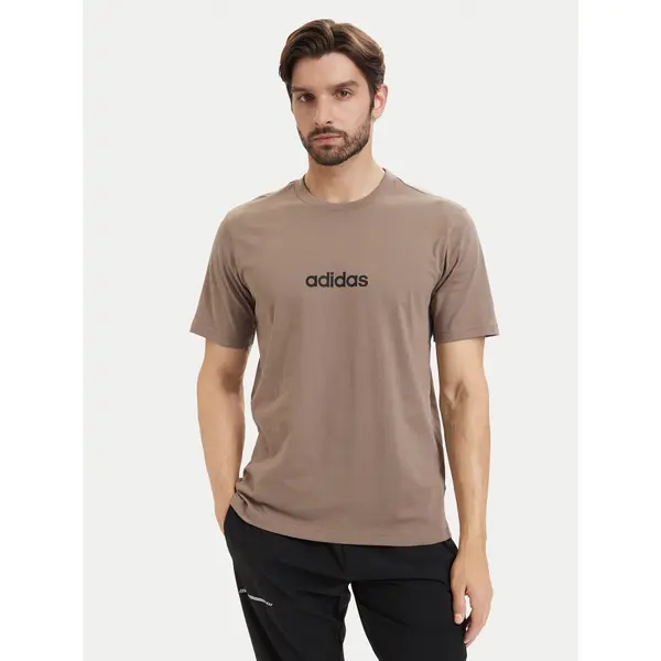 Adidas adidas T-shirt Essentials Linear KF2390 Bež Regular Fit