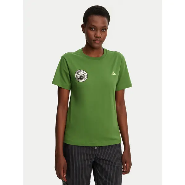 Adidas adidas T-shirt FARM Graphic JD6292 Zelena Regular Fit