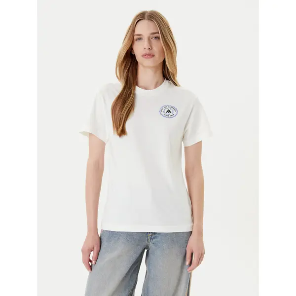 Adidas adidas T-shirt Farmers Market Graphic KB2485 Écru Regular Fit