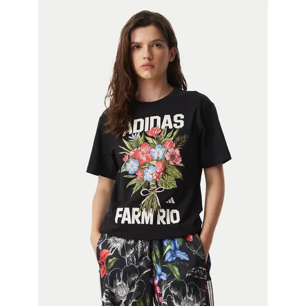 Adidas adidas T-shirt Fram Rio Graphic KR02801 Crna Regular Fit