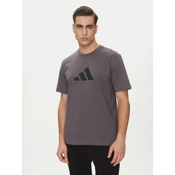 Adidas adidas T-shirt Future Icons 3 Bar Logo JD4921 Siva Regular Fit