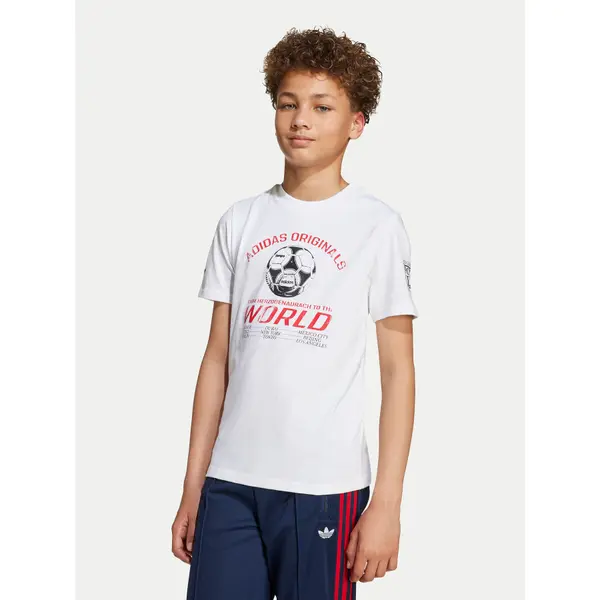 Adidas adidas T-shirt Graphic JV7694 Bijela Regular Fit