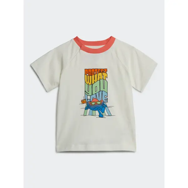 Adidas adidas T-shirt Graphic Print T-Shirt IB8607 Bijela Regular Fit