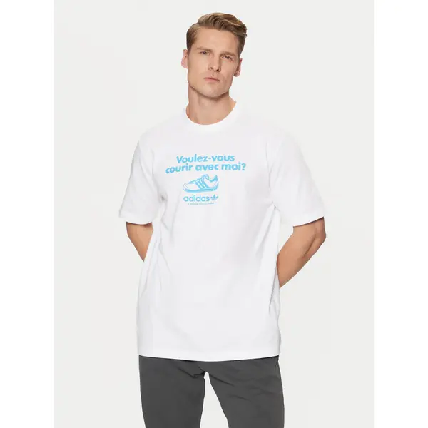 Adidas adidas T-shirt Graphic Tee JC8365 Bijela Regular Fit