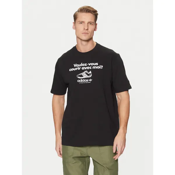Adidas adidas T-shirt Graphic Tee JC8366 Crna Regular Fit