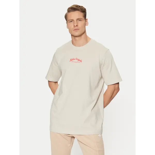 Adidas adidas T-shirt JD0667 Bež Loose Fit