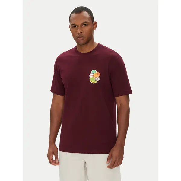 Adidas adidas T-shirt JW2976 Tamnocrvena Loose Fit