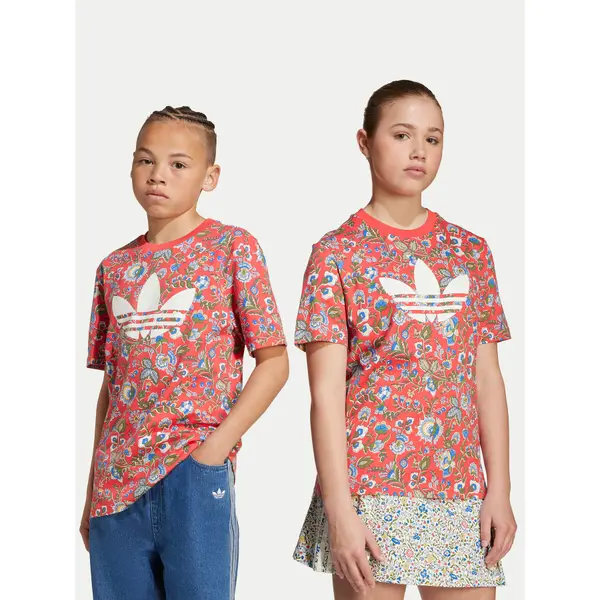 Adidas adidas T-shirt Liberty London JV7817 Crvena Loose Fit