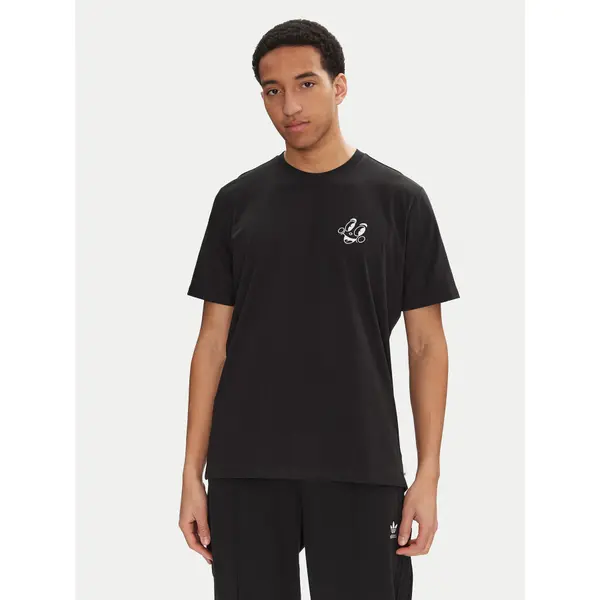 Adidas adidas T-shirt Made by Nelson JN7030 Crna Loose Fit