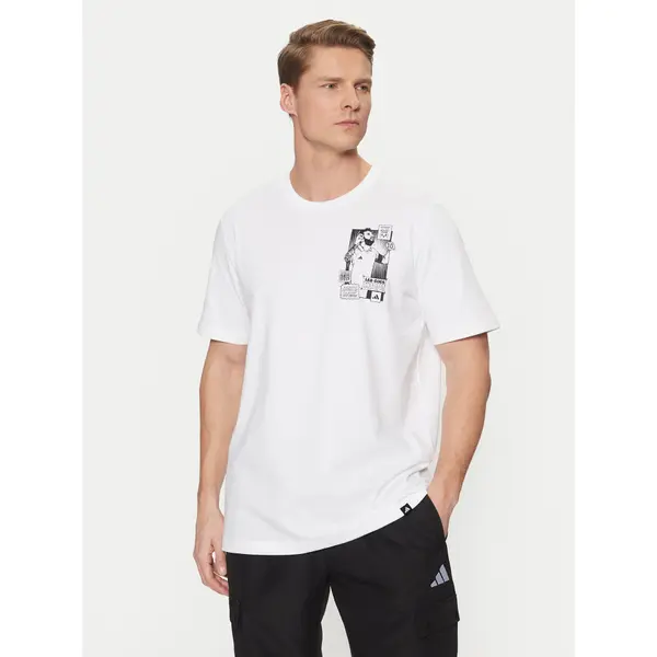 Adidas adidas T-shirt Messi Icon Graphic JJ1414 Bijela Regular Fit