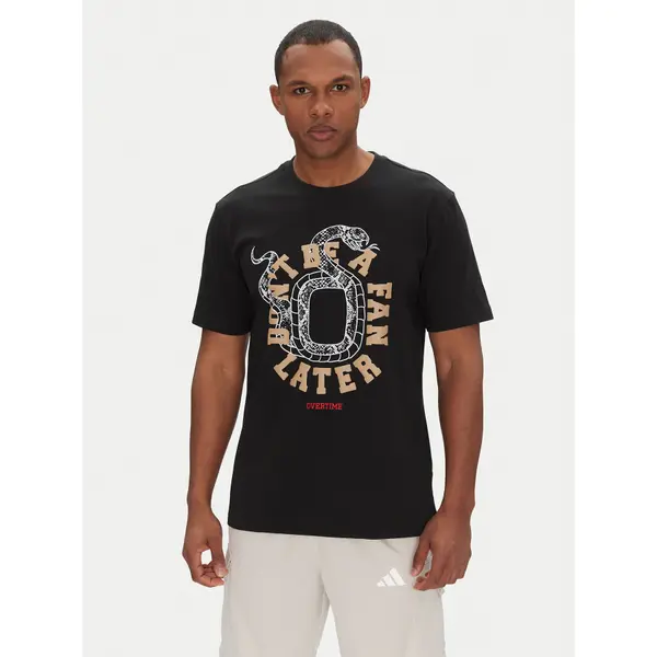 Adidas adidas T-shirt Overtime Spring Graphic JM0291 Crna Regular Fit