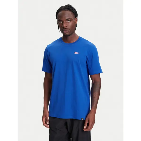 Adidas adidas T-shirt Pennant Trim Graphic JL9227 Plava Regular Fit