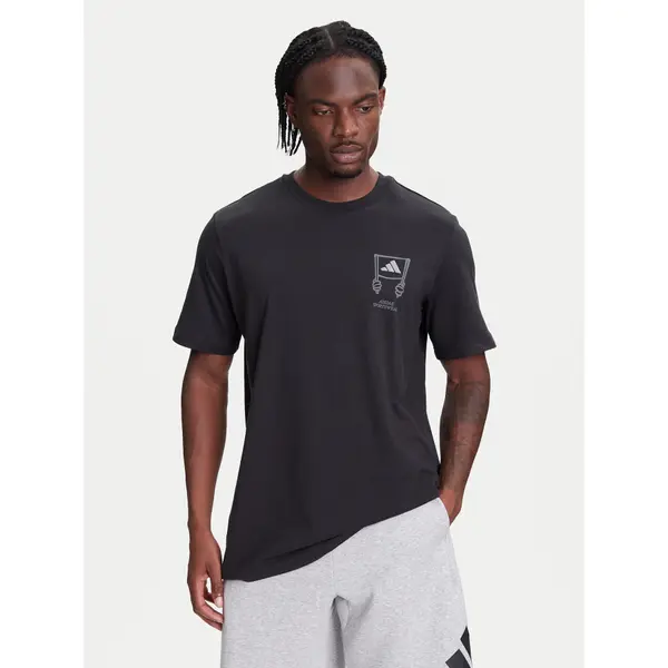 Adidas adidas T-shirt Stadium Crowd lJX7474 Crna Loose Fit
