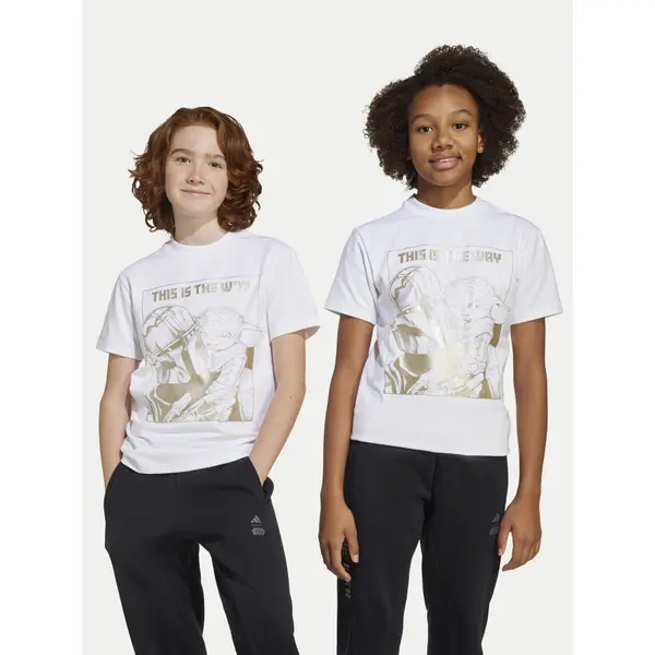 Adidas adidas T-shirt Star Wars The Mandalorian™ JF3637 Bijela Regular Fit