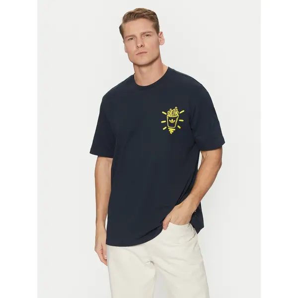 Adidas adidas T-shirt Street B JP4500 Tamnoplava Loose Fit