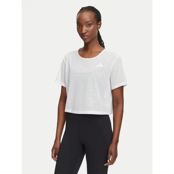 Adidas adidas T-shirt Strength Essentials Workout Boxy Mesh KT3828 Bijela Relaxed Fit