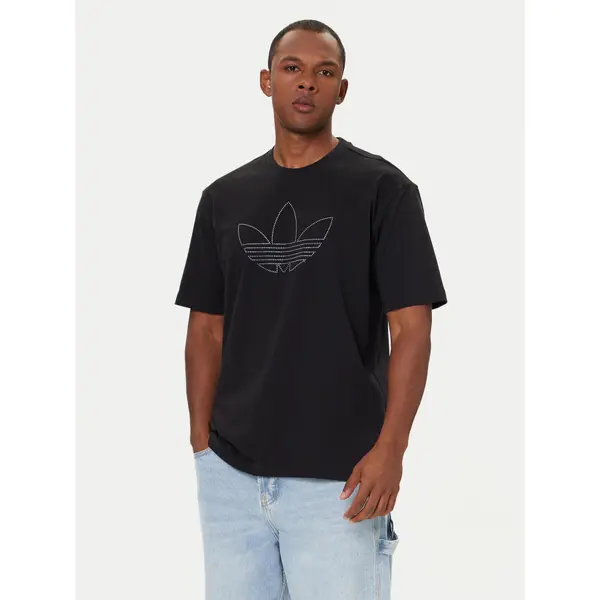 Adidas adidas T-shirt Studded JY2806 Crna Loose Fit