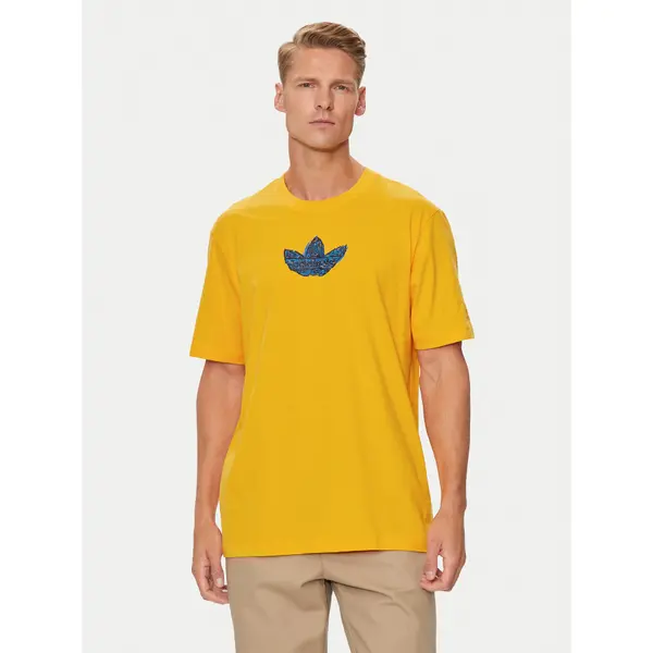Adidas adidas T-shirt Supply Sport IZ2572 Žuta Regular Fit