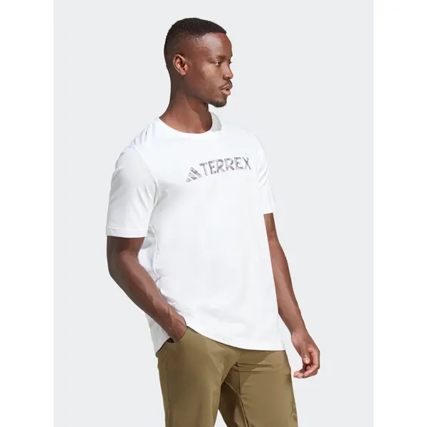Adidas adidas T-shirt Terrex Classic Logo HZ1400 Bijela Regular Fit